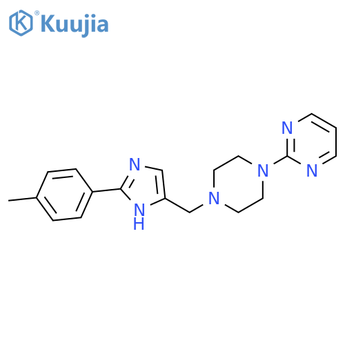 Pyrimidine,2-[4-[[2-(4-methylphenyl)-1H-imidazol-4-yl]methyl]-1-piperazinyl]- structure