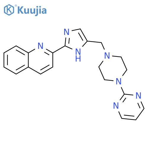 Quinoline,2-[4-[[4-(2-pyrimidinyl)-1-piperazinyl]methyl]-1H-imidazol-2-yl]- structure