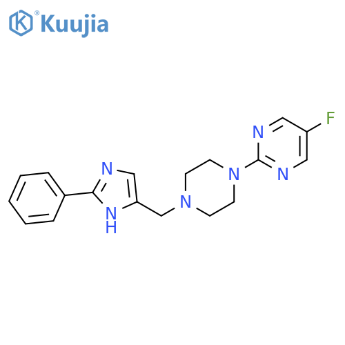 Pyrimidine,5-fluoro-2-[4-[(2-phenyl-1H-imidazol-4-yl)methyl]-1-piperazinyl]- structure