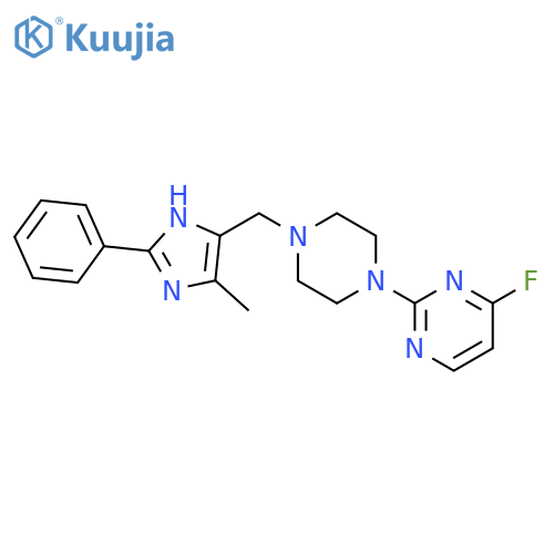 Pyrimidine,4-fluoro-2-[4-[(5-methyl-2-phenyl-1H-imidazol-4-yl)methyl]-1-piperazinyl]- structure