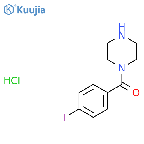 4-Iodobenzoylpiperazine hydrochloride structure