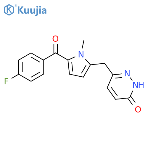 3(2H)-Pyridazinone,6-[[5-(4-fluorobenzoyl)-1-methyl-1H-pyrrol-2-yl]methyl]- structure