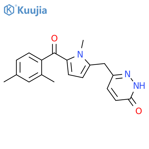 3(2H)-Pyridazinone,6-[[5-(2,4-dimethylbenzoyl)-1-methyl-1H-pyrrol-2-yl]methyl]- structure