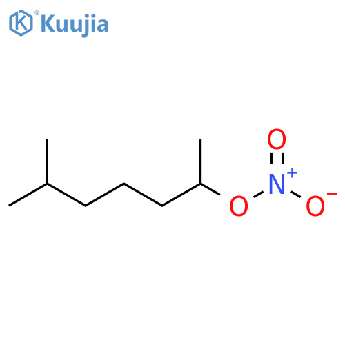 2-Heptanol, 6-methyl-, nitrate structure