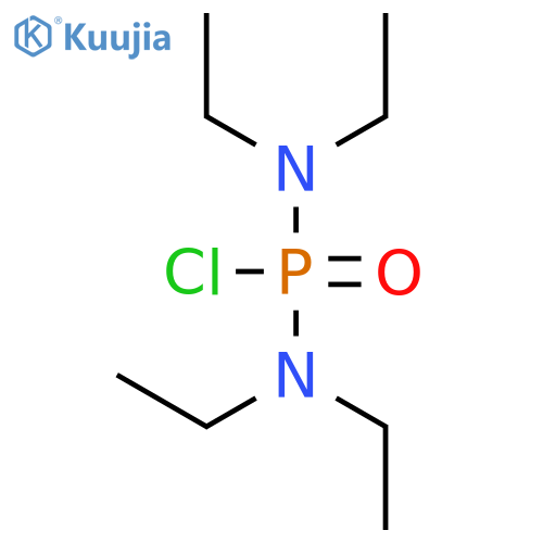 Bis(diethylamino)phosphoryl chloride structure