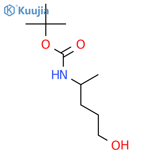 tert-butyl N-(5-hydroxypentan-2-yl)carbamate structure