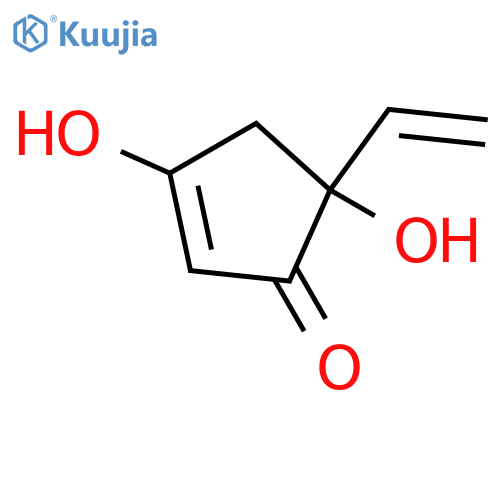 3,5-Dihydroxy-5-vinyl-2-cyclopenten-1-one; (ξ)-form structure