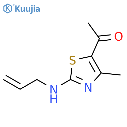 1-{4-methyl-2-(prop-2-en-1-yl)amino-1,3-thiazol-5-yl}ethan-1-one structure