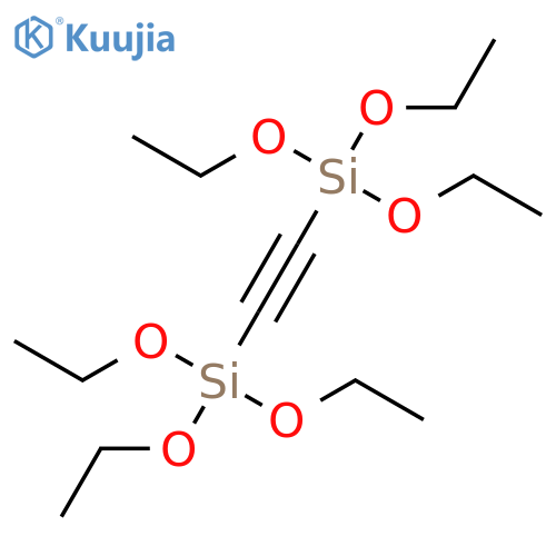3,8-Dioxa-4,7-disiladec-5-yne, 4,4,7,7-tetraethoxy- structure