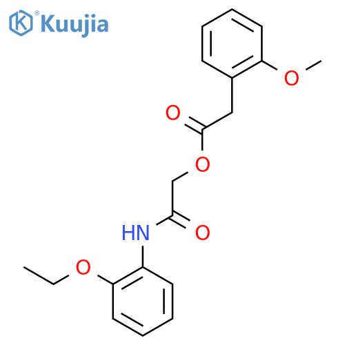 [(2-ethoxyphenyl)carbamoyl]methyl 2-(2-methoxyphenyl)acetate structure