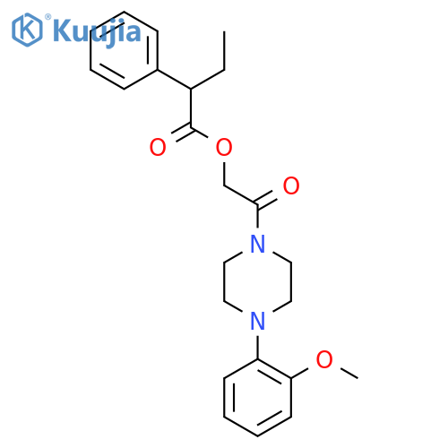 2-[4-(2-methoxyphenyl)piperazin-1-yl]-2-oxoethyl 2-phenylbutanoate structure