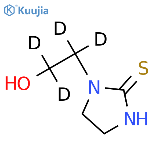 1-(2-Hydroxyethyl)-2-imidazolidinethione-d4 structure
