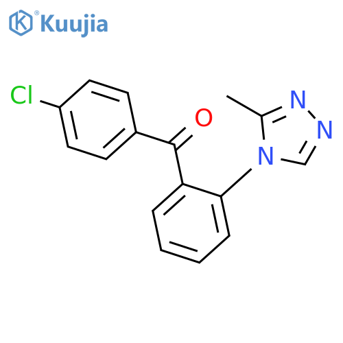 Methanone, (4-chlorophenyl)[2-(3-methyl-4H-1,2,4-triazol-4-yl)phenyl]- structure