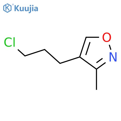 4-(3-Chloropropyl)-3-methylisoxazole structure