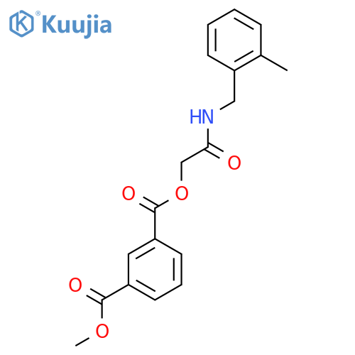 1-methyl 3-{[(2-methylphenyl)methyl]carbamoyl}methyl benzene-1,3-dicarboxylate structure