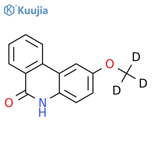 2-Methoxy-6(5H)-phenanthridinone-d3 structure