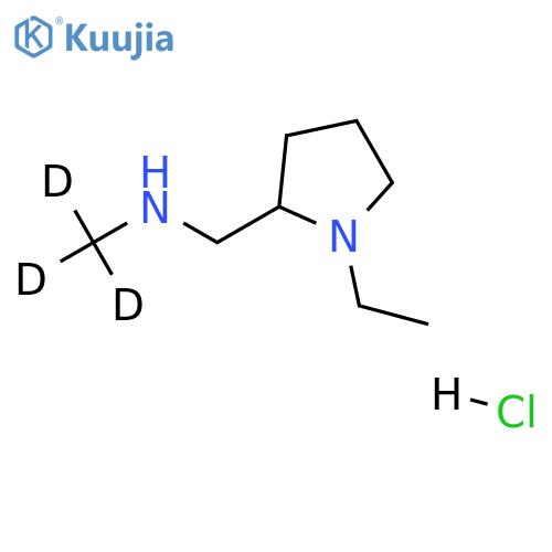 1-Ethyl-2-(methylamino)methylpyrrolidine-d3 Hydrochloride structure