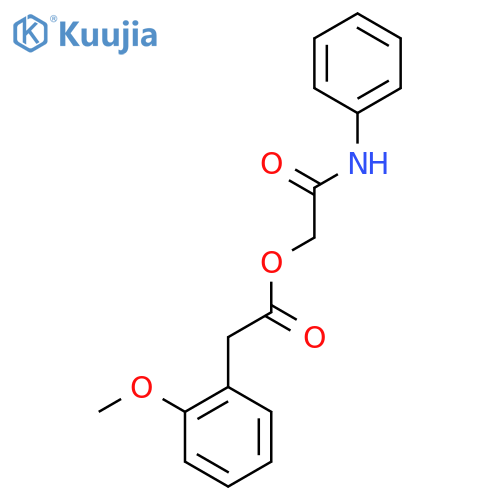 (phenylcarbamoyl)methyl 2-(2-methoxyphenyl)acetate structure