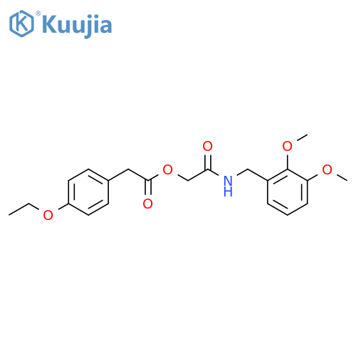 {[(2,3-Dimethoxyphenyl)methyl]carbamoyl}methyl 2-(4-ethoxyphenyl)acetate structure
