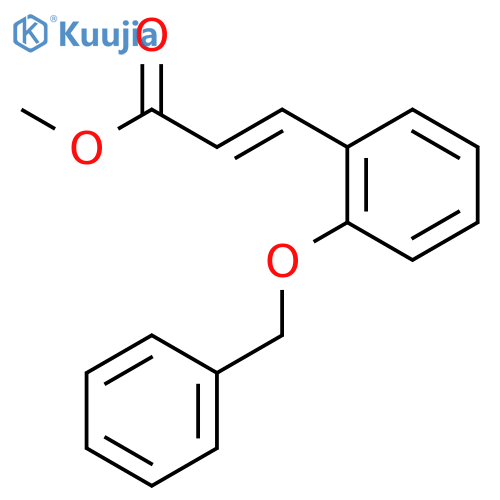 2-Propenoic acid, 3-[2-(phenylmethoxy)phenyl]-, methyl ester, (2E)- structure