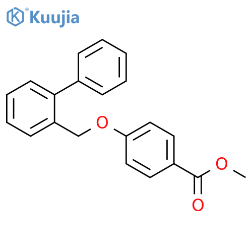 Benzoic acid, 4-([1,1'-biphenyl]-2-ylmethoxy)-, methyl ester structure