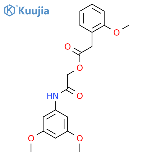[(3,5-Dimethoxyphenyl)carbamoyl]methyl 2-(2-methoxyphenyl)acetate structure