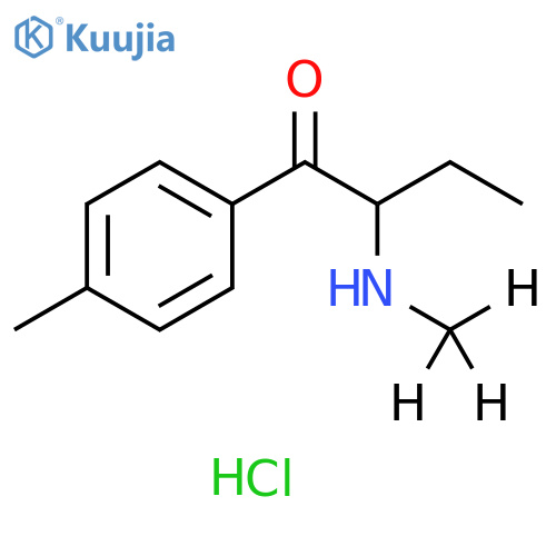 1-(4-methylphenyl)-2-(trideuteriomethylamino)butan-1-one:hydrochloride structure