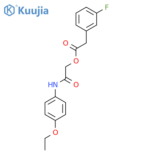 [(4-ethoxyphenyl)carbamoyl]methyl 2-(3-fluorophenyl)acetate structure