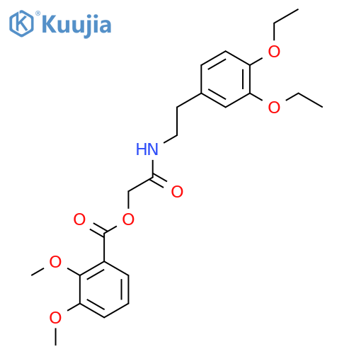 {[2-(3,4-Diethoxyphenyl)ethyl]carbamoyl}methyl 2,3-dimethoxybenzoate structure