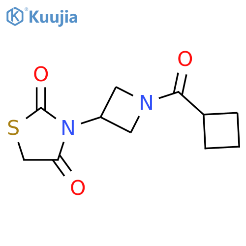 3-[1-(Cyclobutylcarbonyl)-3-azetidinyl]-2,4-thiazolidinedione structure