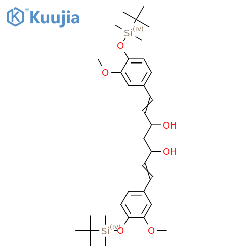 Di-(O-tert-Butyl-dimethylsilyl) 3,5-Dihydroxycurcumin structure