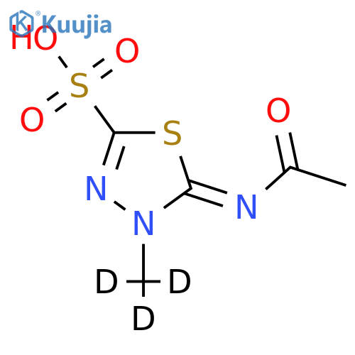 5-(Acetylimino)-4,5-dihydro-4-methyl-1,3,4-thiadiazole-2-sulfonic Acid-d3 structure