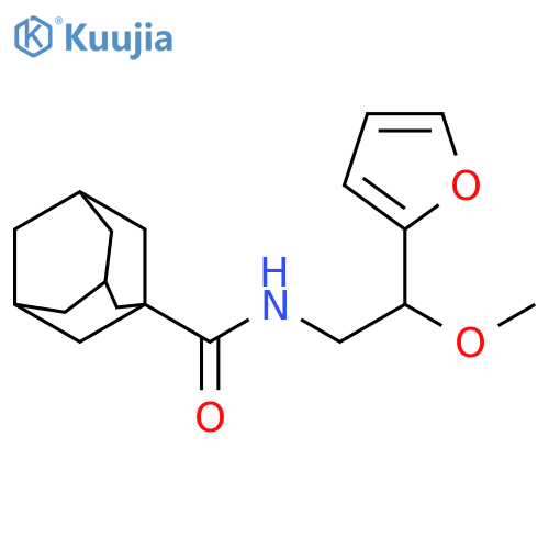 N-[2-(furan-2-yl)-2-methoxyethyl]adamantane-1-carboxamide structure