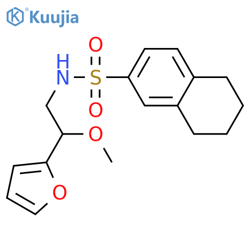 N-[2-(furan-2-yl)-2-methoxyethyl]-5,6,7,8-tetrahydronaphthalene-2-sulfonamide structure