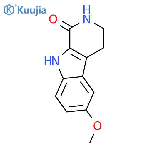 6-methoxy-1H,2H,3H,4H,9H-pyrido[3,4-b]indol-1-one structure