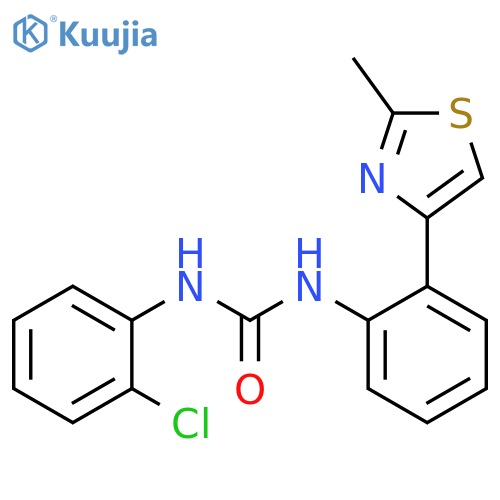 N-(2-Chlorophenyl)-N′-[2-(2-methyl-4-thiazolyl)phenyl]urea structure