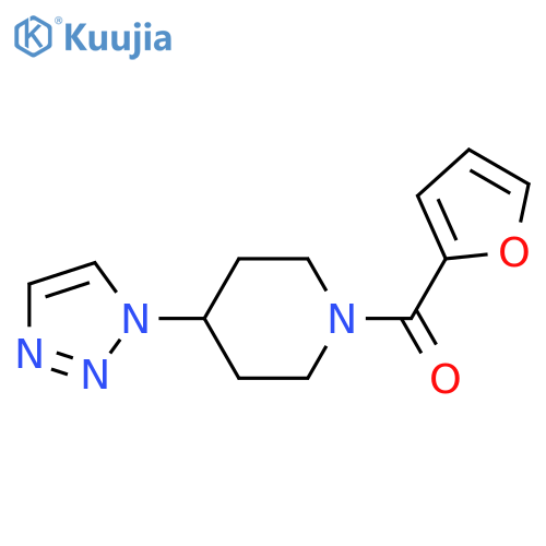 furan-2-yl-[4-(triazol-1-yl)piperidin-1-yl]methanone structure