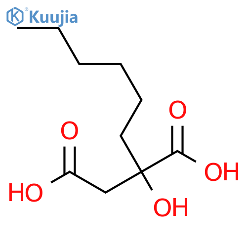 2-hexyl-2-hydroxybutanedioic acid structure