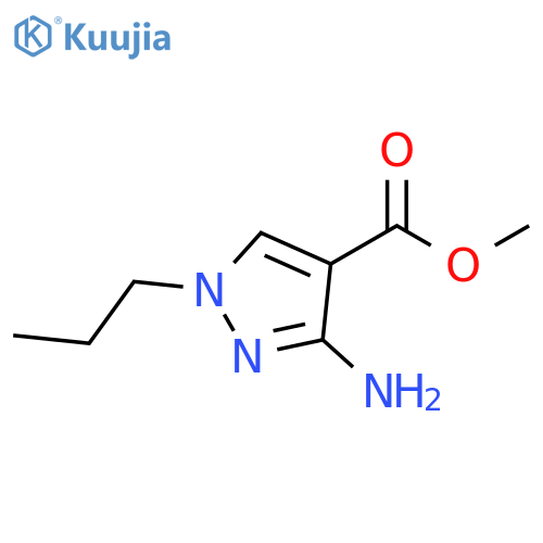 3-Amino-1-propyl-1H-pyrazole-4-carboxylic acid methyl ester structure