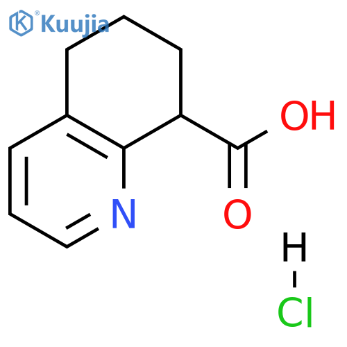 5,6,7,8-tetrahydroquinoline-8-carboxylic acid hydrochloride structure