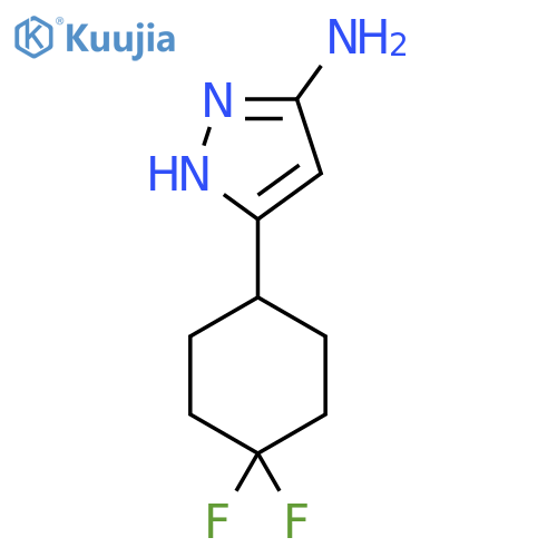 3-(4,4-Difluorocyclohexyl)-1H-pyrazol-5-amine structure