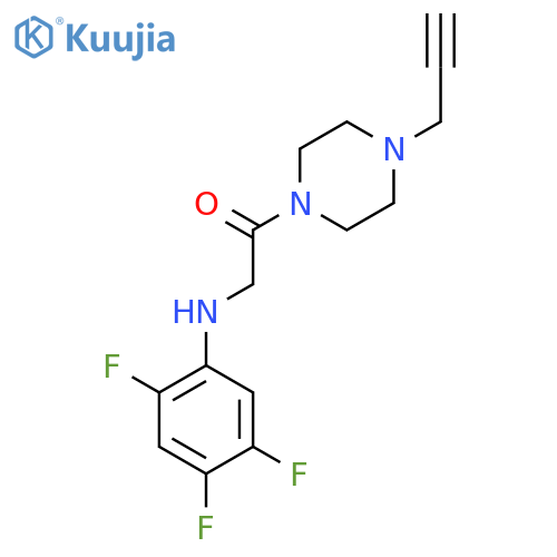 1-[4-(Prop-2-yn-1-yl)piperazin-1-yl]-2-[(2,4,5-trifluorophenyl)amino]ethan-1-one structure