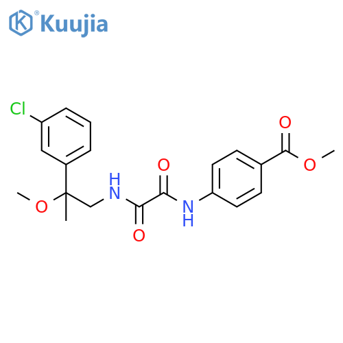 Methyl 4-[[2-[[2-(3-chlorophenyl)-2-methoxypropyl]amino]-2-oxoacetyl]amino]benzoate structure