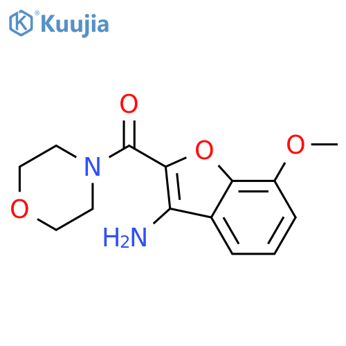 7-methoxy-2-(morpholine-4-carbonyl)-1-benzofuran-3-amine structure