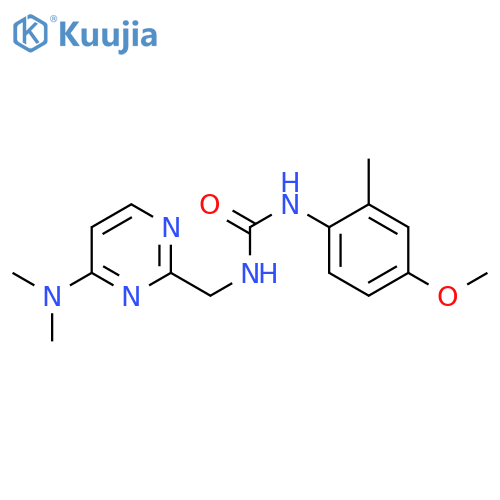 3-{[4-(dimethylamino)pyrimidin-2-yl]methyl}-1-(4-methoxy-2-methylphenyl)urea structure