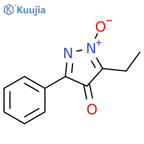 4H-Pyrazol-4-one, 3-ethyl-5-phenyl-, 2-oxide structure