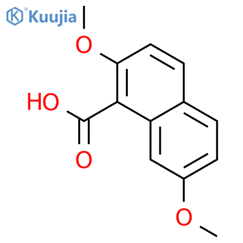 1-Naphthalenecarboxylic acid, 2,7-dimethoxy- structure