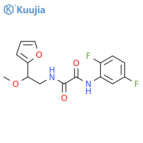 N1-(2,5-Difluorophenyl)-N2-[2-(2-furanyl)-2-methoxyethyl]ethanediamide structure