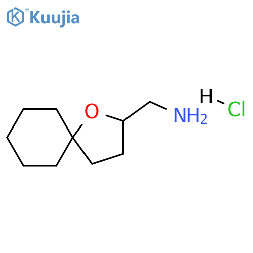 1-oxaspiro[4.5]decan-2-ylmethanamine;hydrochloride structure