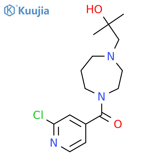 1-[4-(2-Chloropyridine-4-carbonyl)-1,4-diazepan-1-yl]-2-methylpropan-2-ol structure